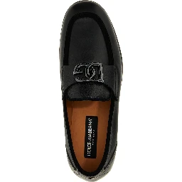 Black Calfskin Slip-On Loafers