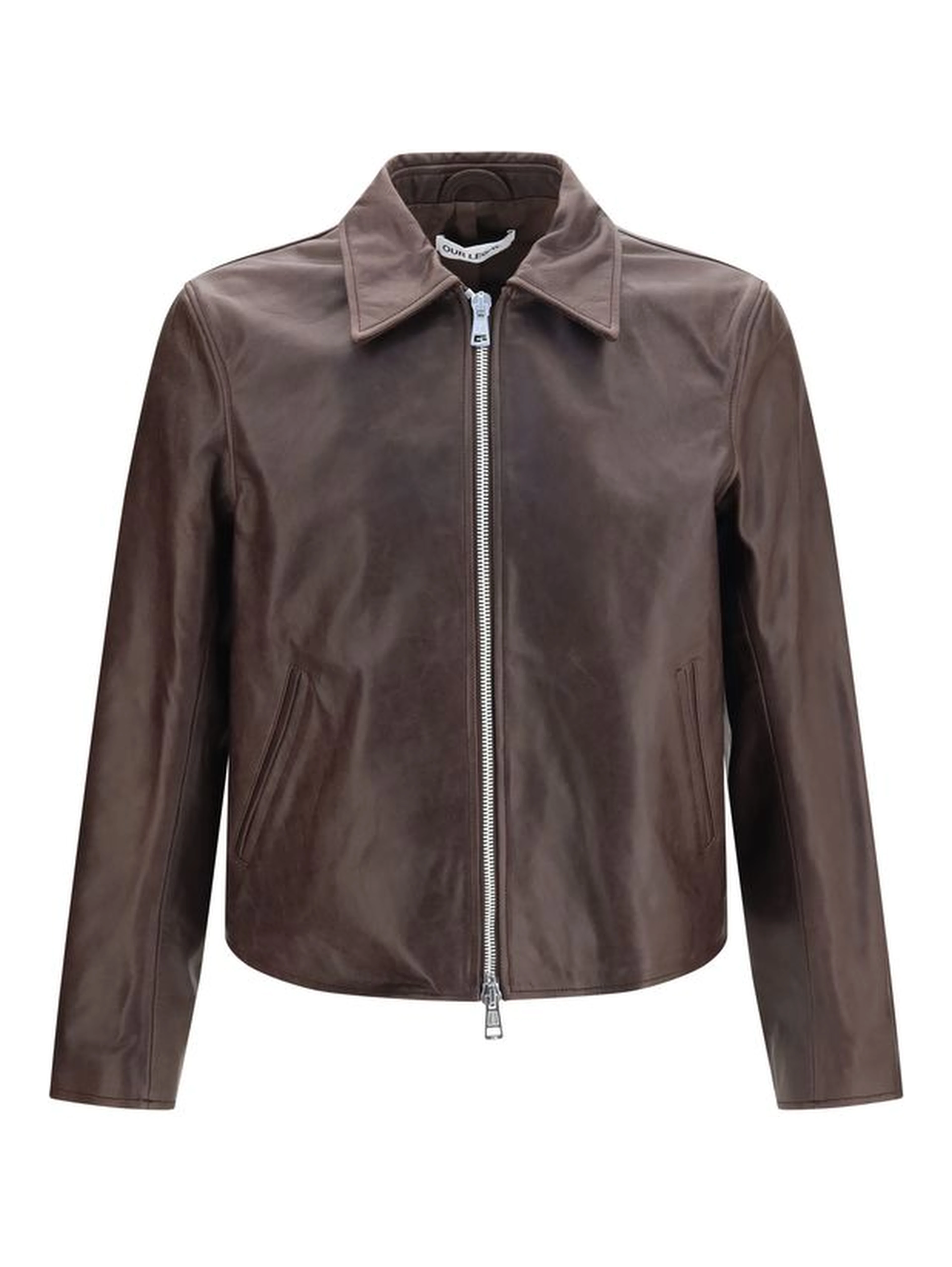 Brown Calf Leather Bos Taurus Leather Jacket