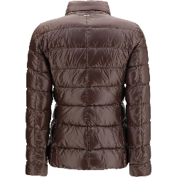 Brown Goose Down Full-Length Jacket