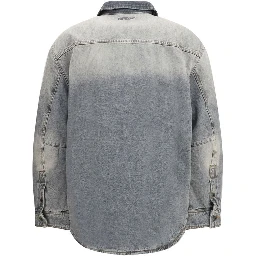 Gray Cotton Denim Jacket