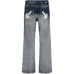 Gray Cotton Slim Fit Jeans