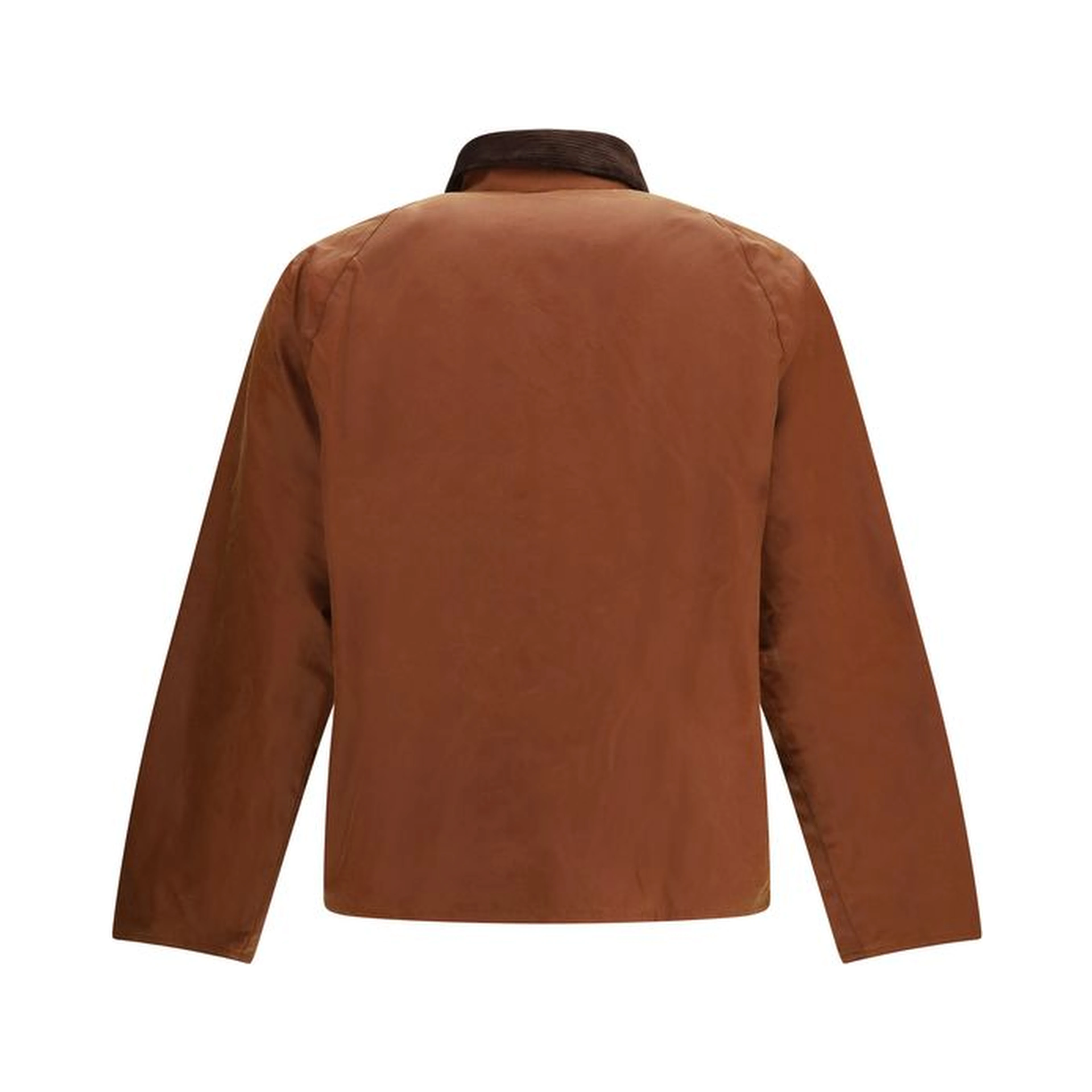 Brown Cotton Full-Length Jacket