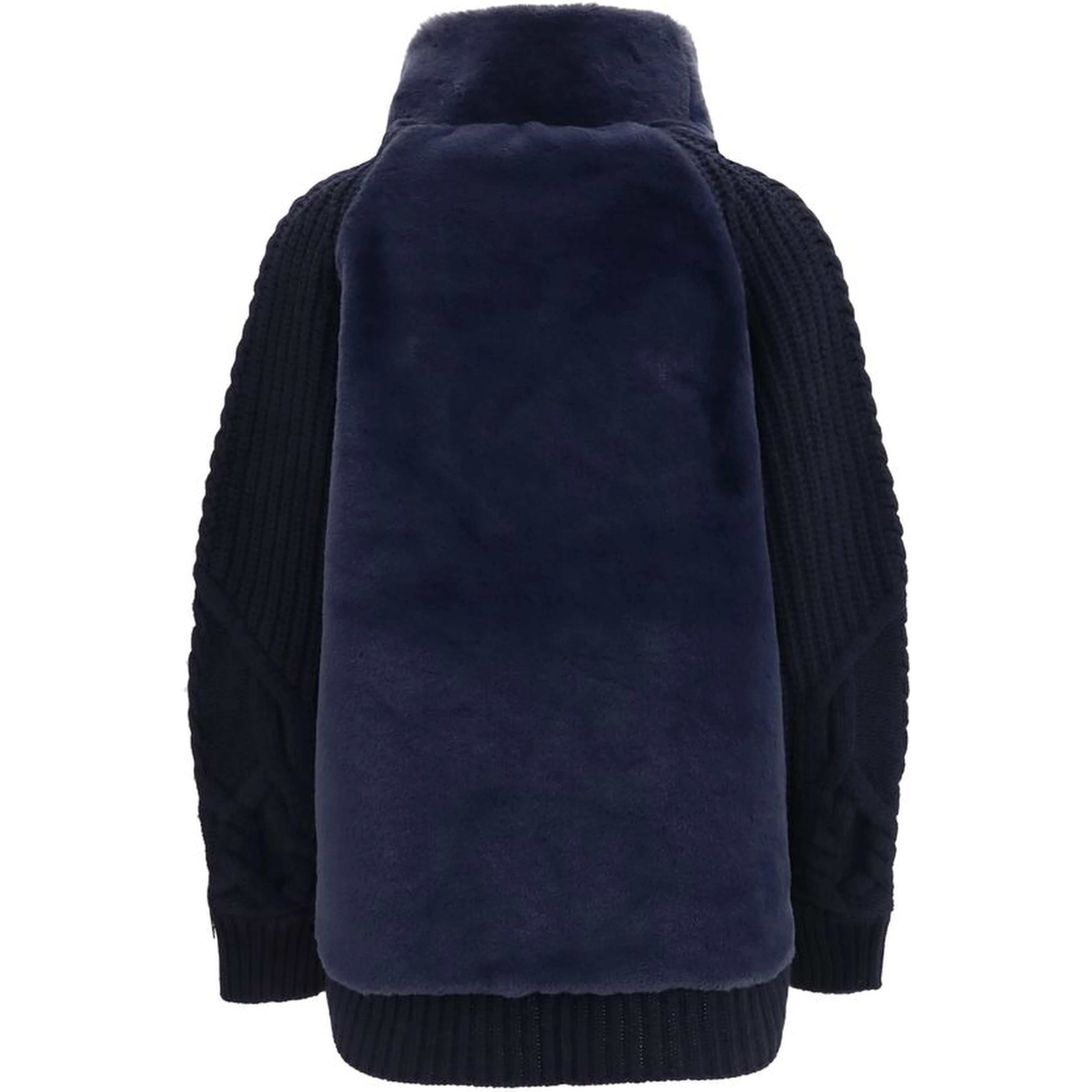 Blue Wool Oves Aries Full-Length Jacket