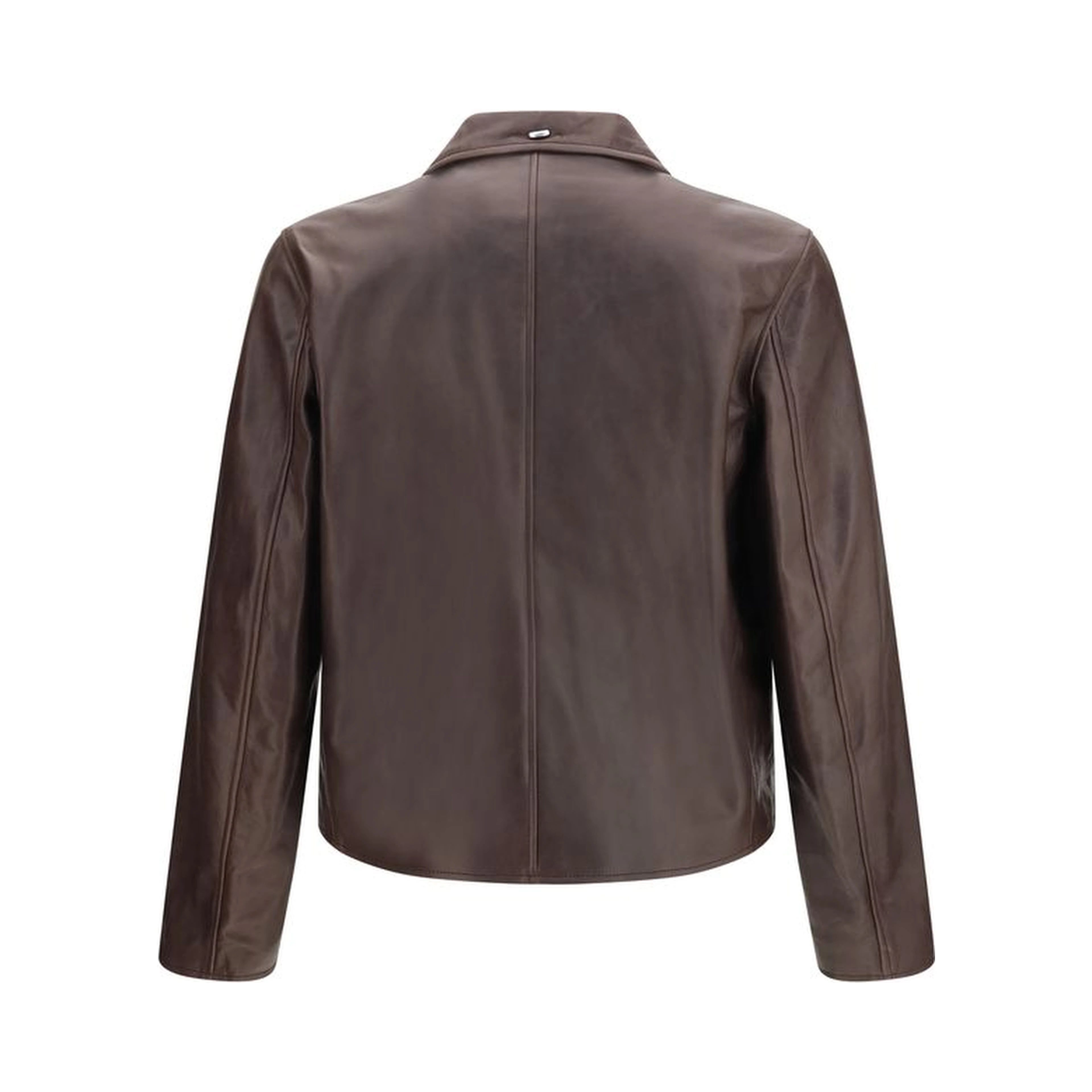 Brown Calf Leather Bos Taurus Leather Jacket