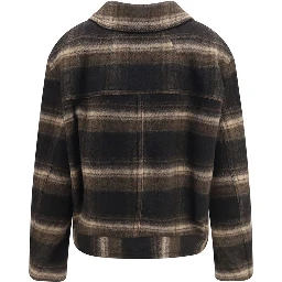 Black Wool Oves Aries Coat