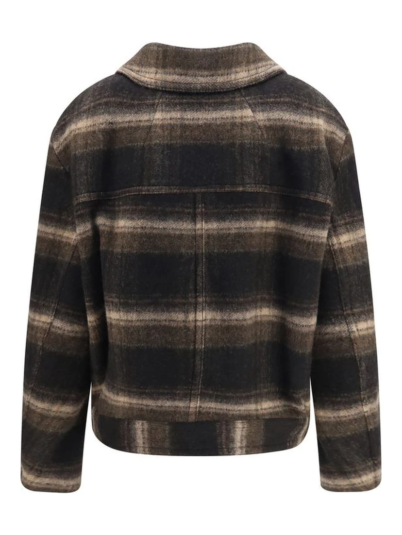 Black Wool Oves Aries Coat