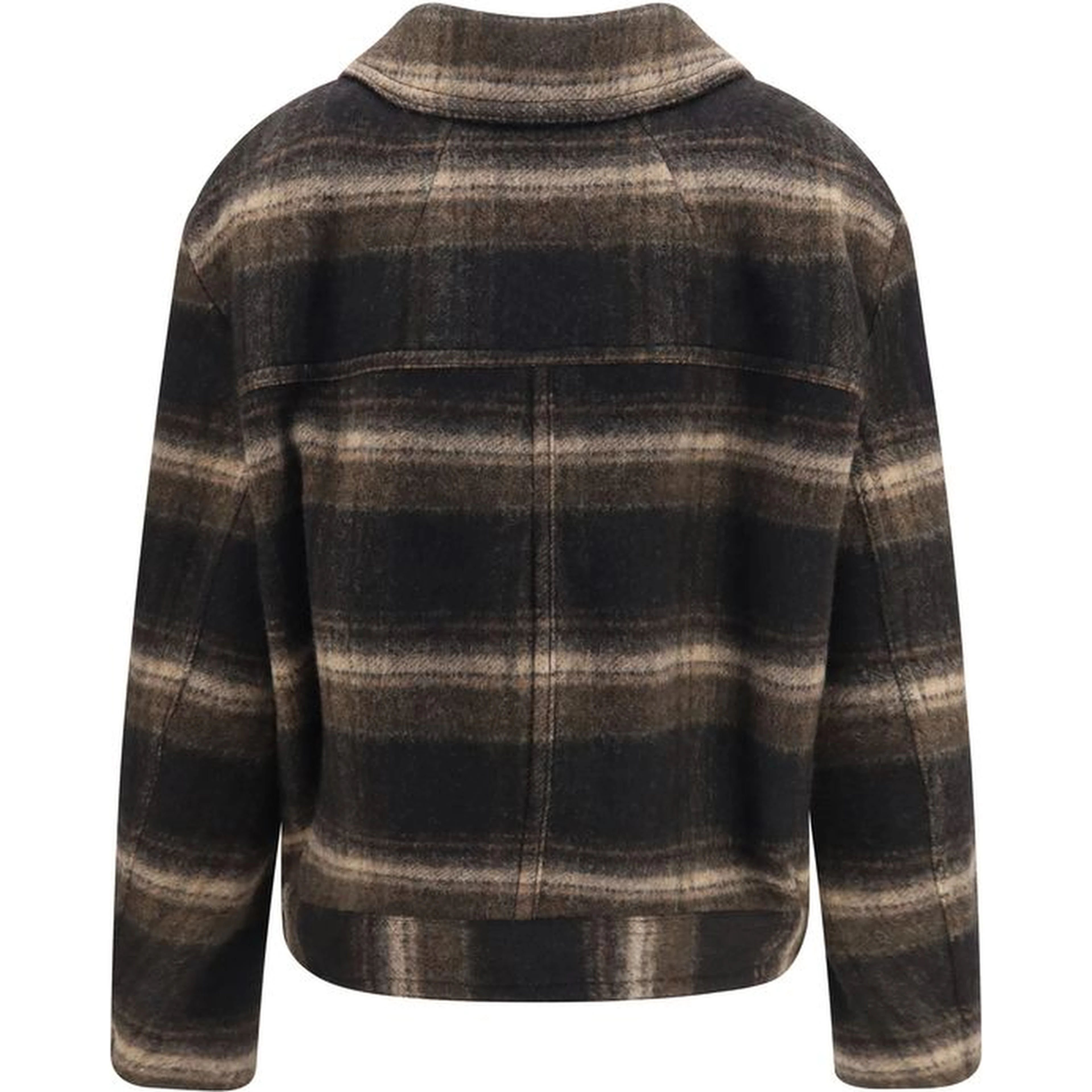 Black Wool Oves Aries Coat