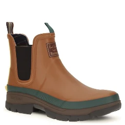 Brown Rubber Chelsea Boots