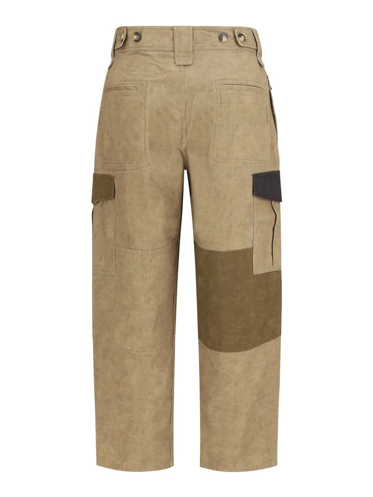 Bicolor Cotton Cargo Pants alternative