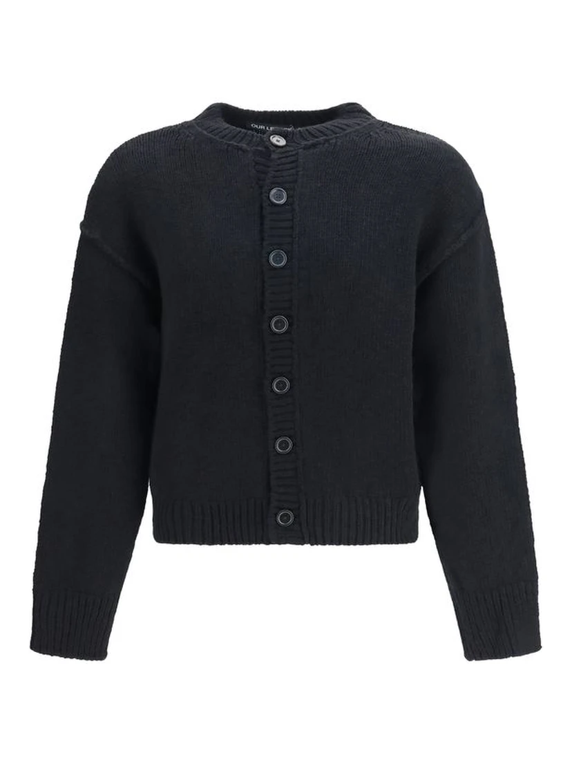 Black Wool Oves Aries Cardigan