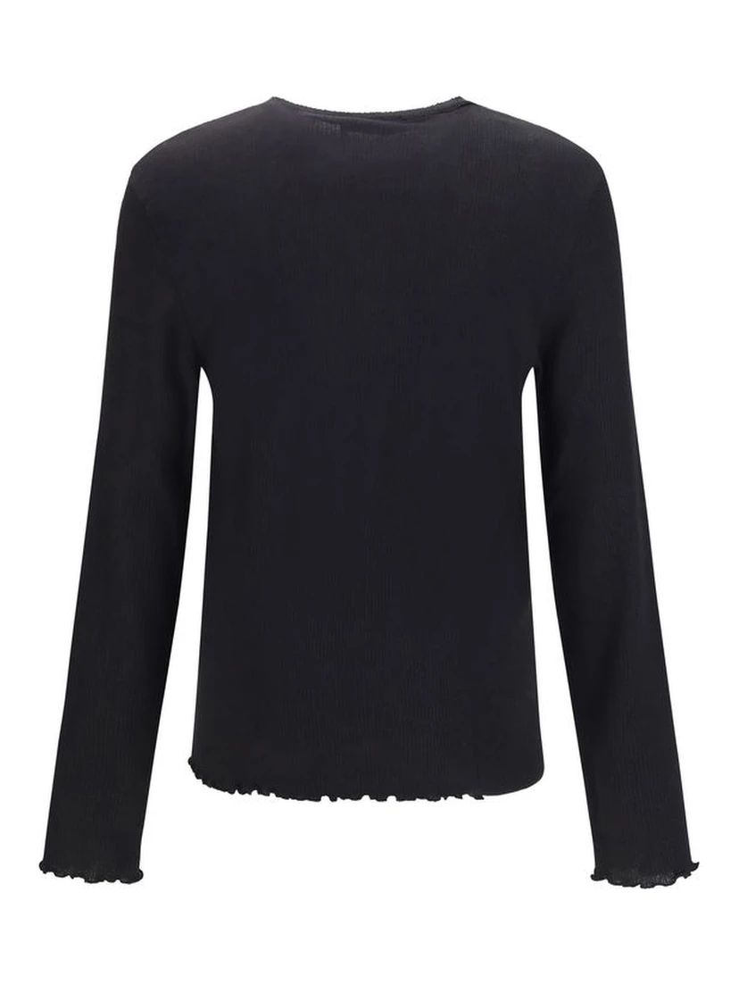 Black Cotton Sweatshirt