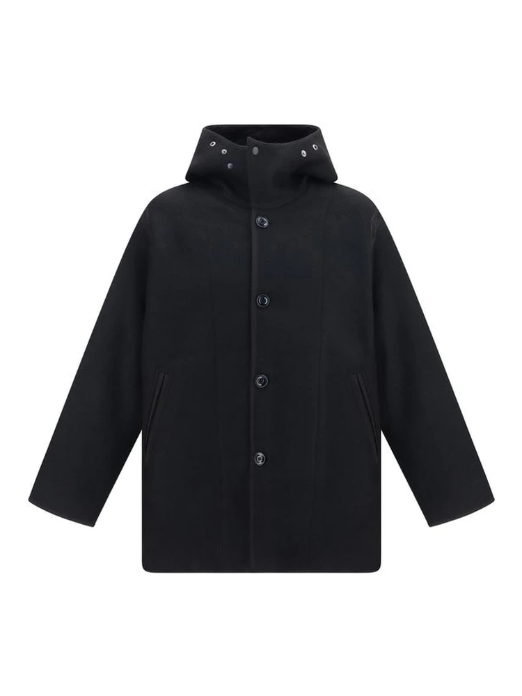 Black Wool Oves Aries Full-Length Jacket