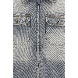 Gray Cotton Denim Jacket
