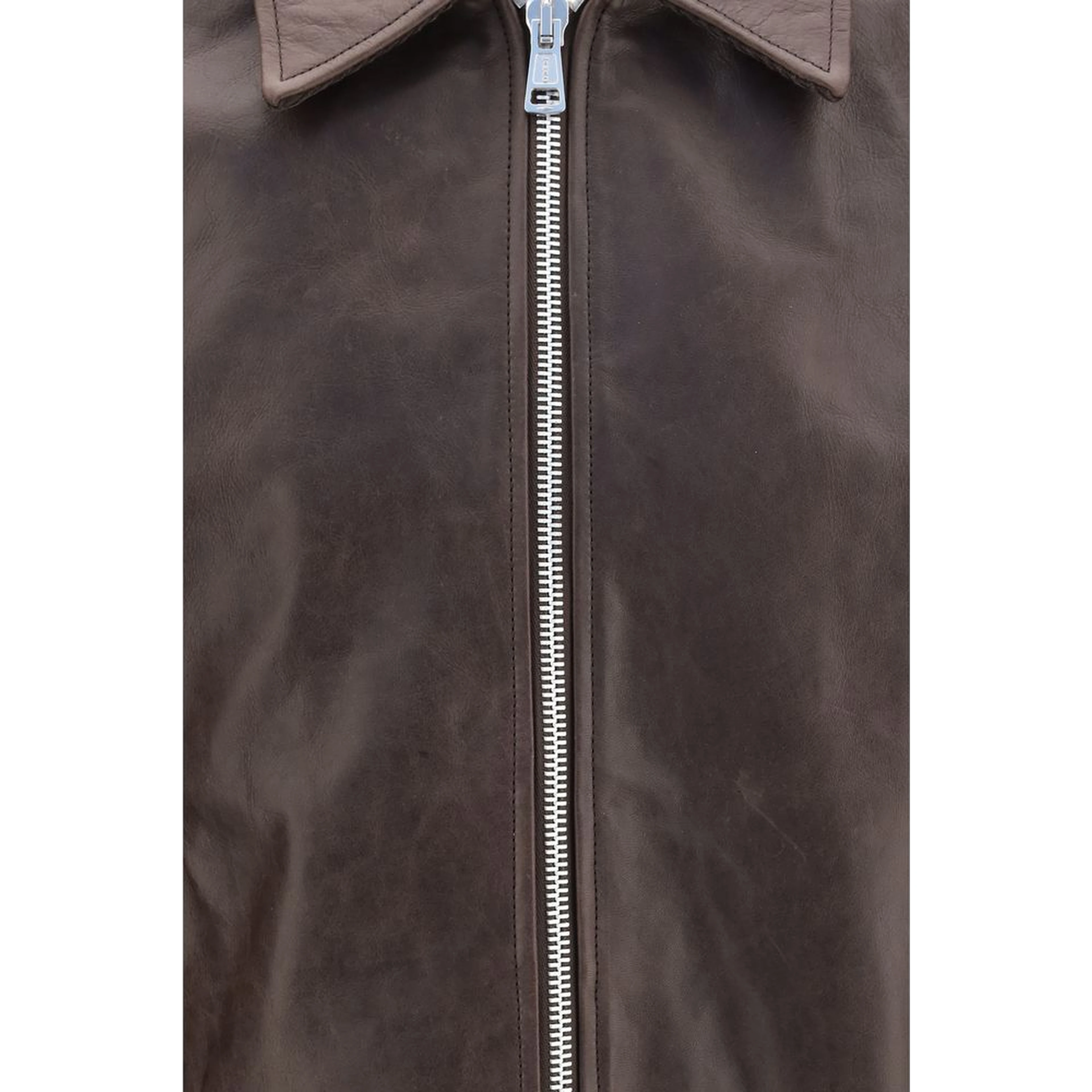 Brown Calf Leather Bos Taurus Leather Jacket