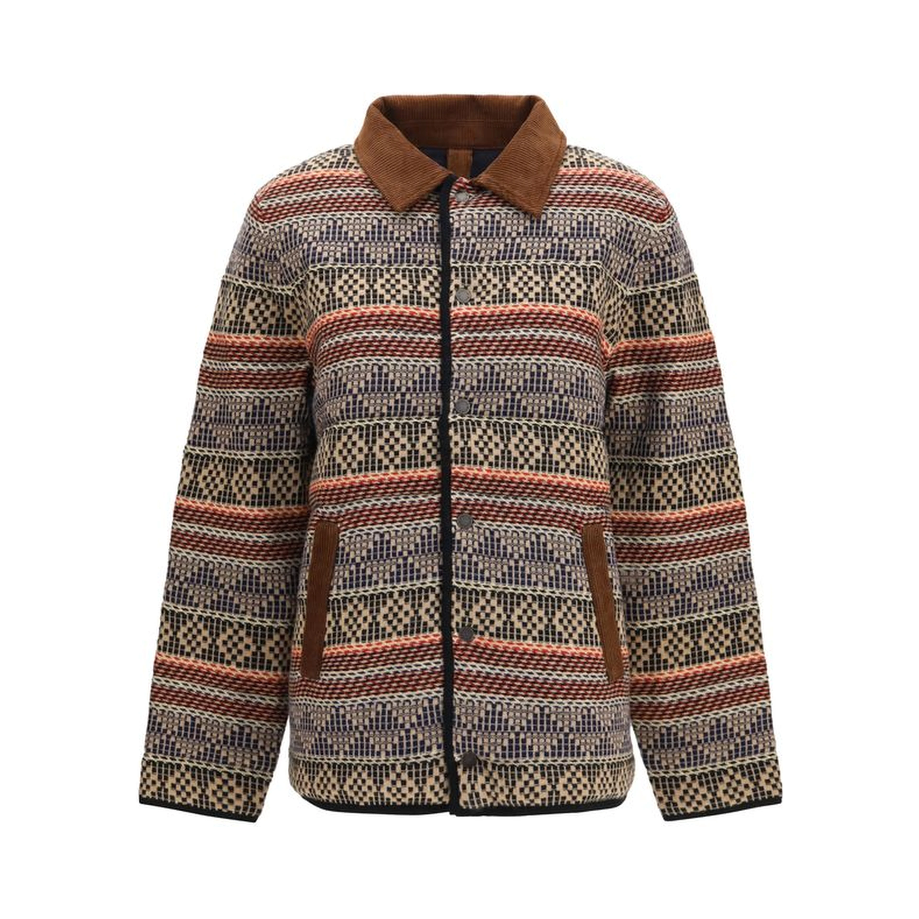Brown Wool Oves Aries Full-Length Jacket