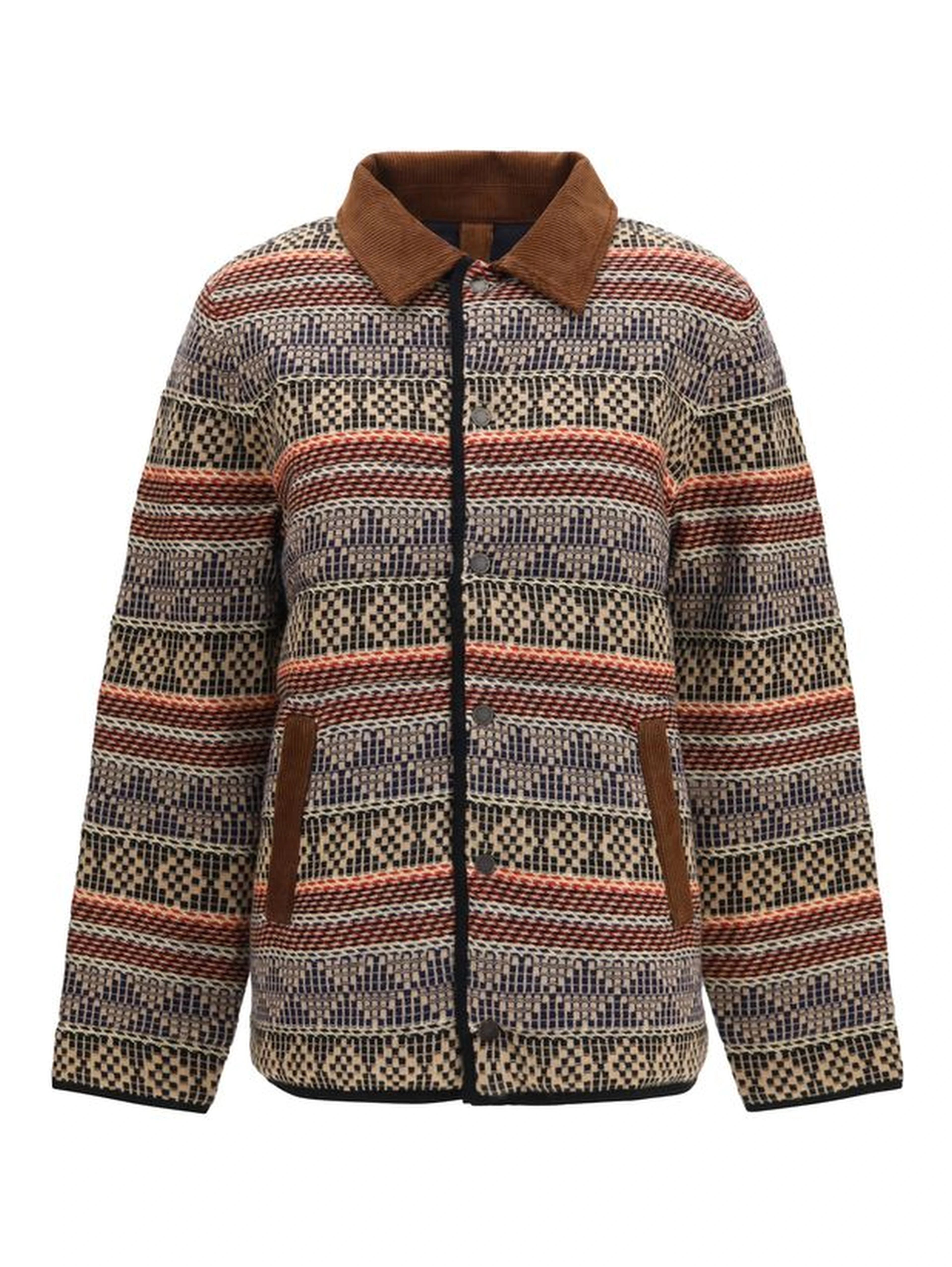 Brown Wool Oves Aries Full-Length Jacket
