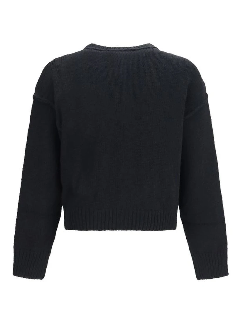 Black Wool Oves Aries Cardigan