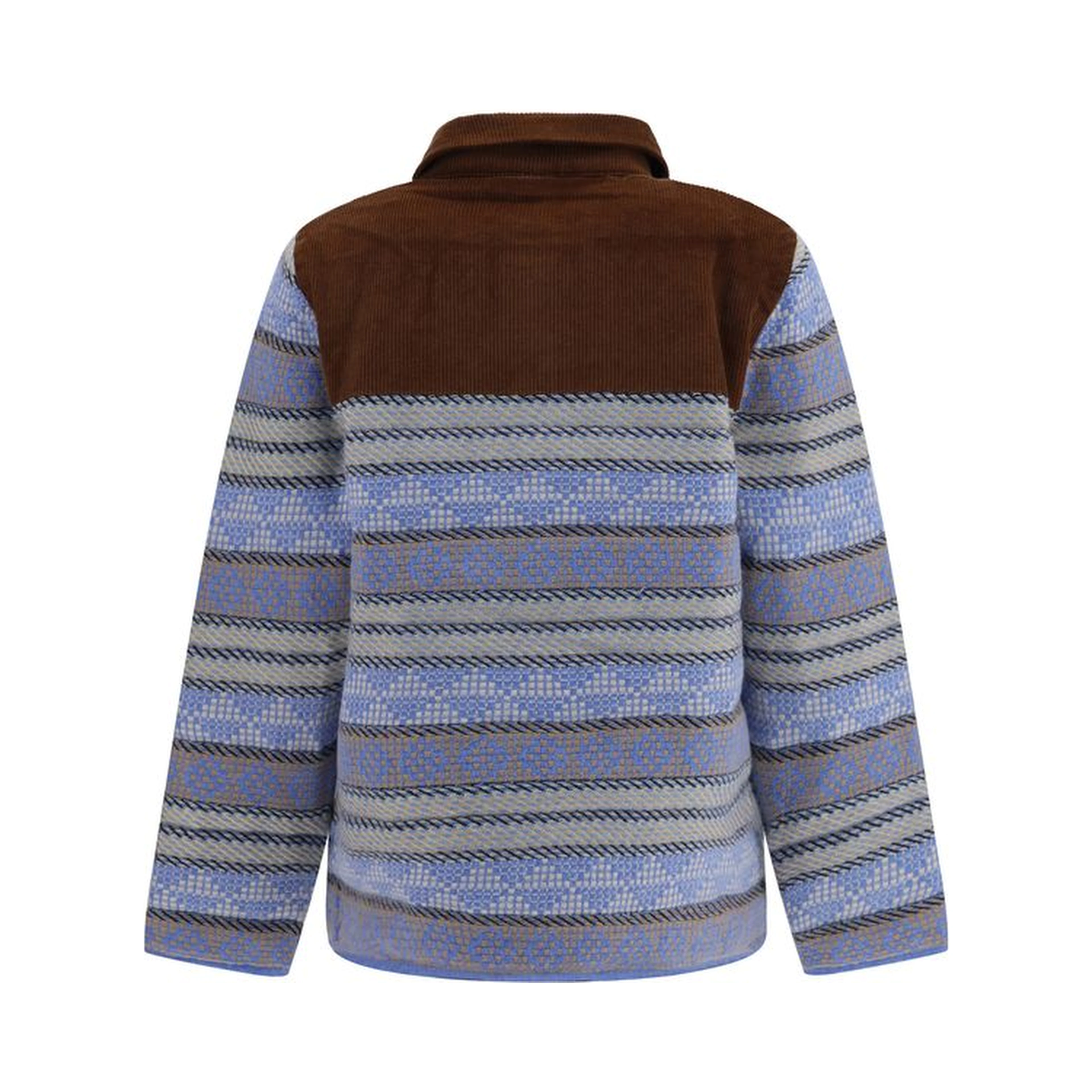 Blue Wool Oves Aries Full-Length Jacket