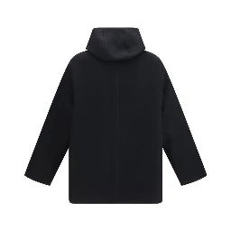 Black Wool Oves Aries Full-Length Jacket