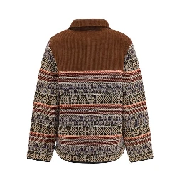 Brown Wool Oves Aries Full-Length Jacket