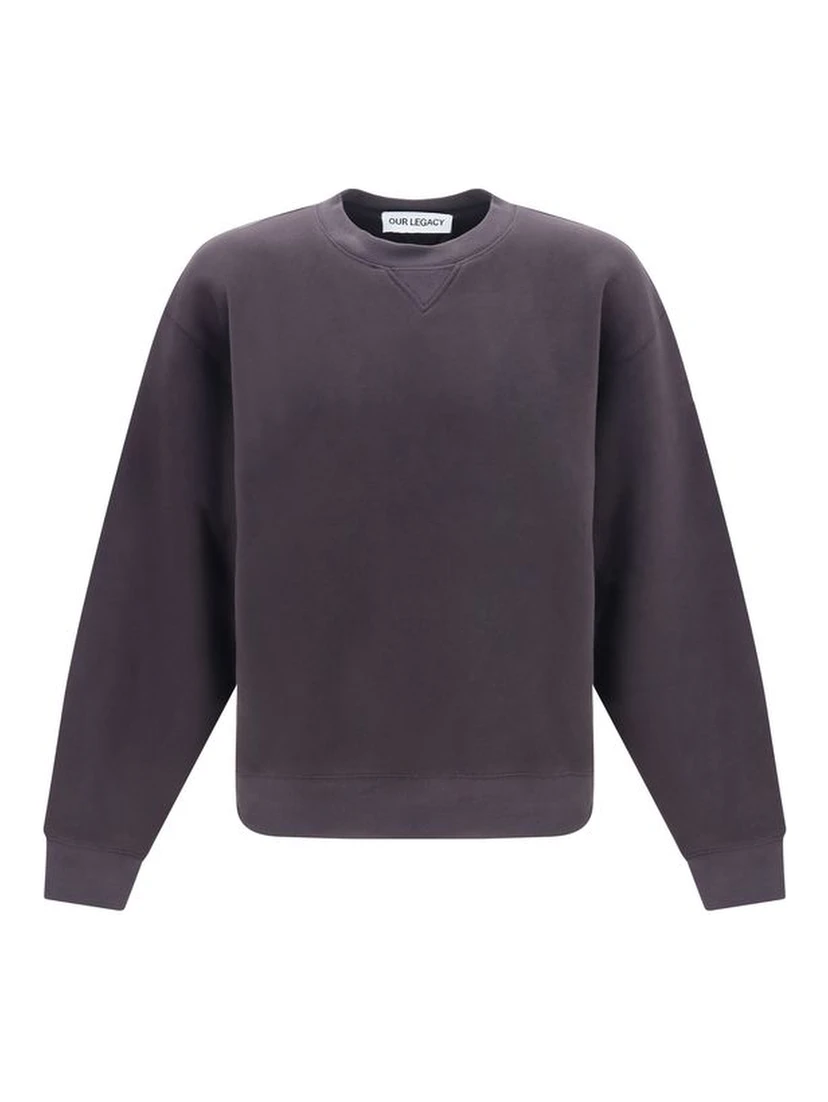 Black Cotton Sweatshirt