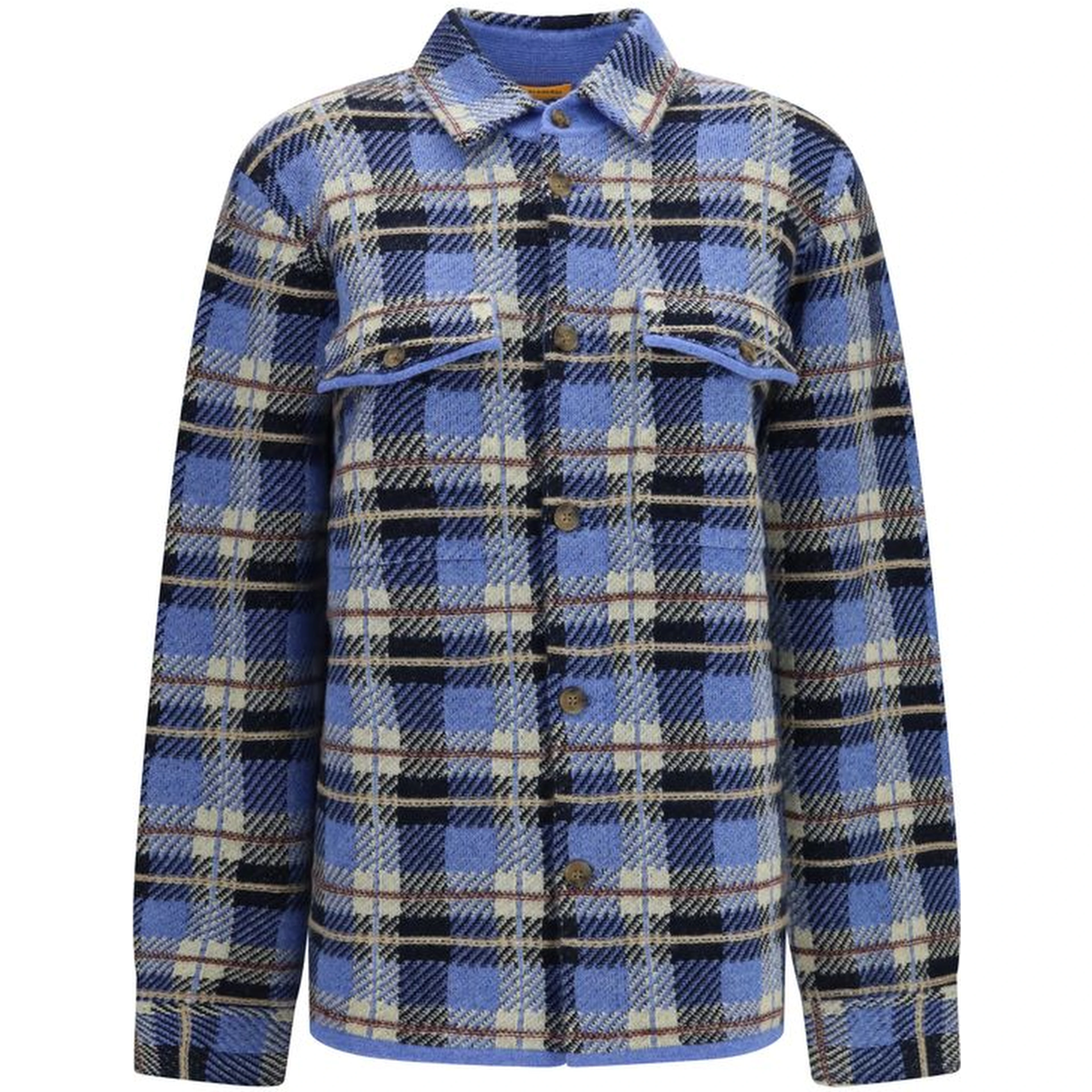 Blue Cashmere Pattern Shirt