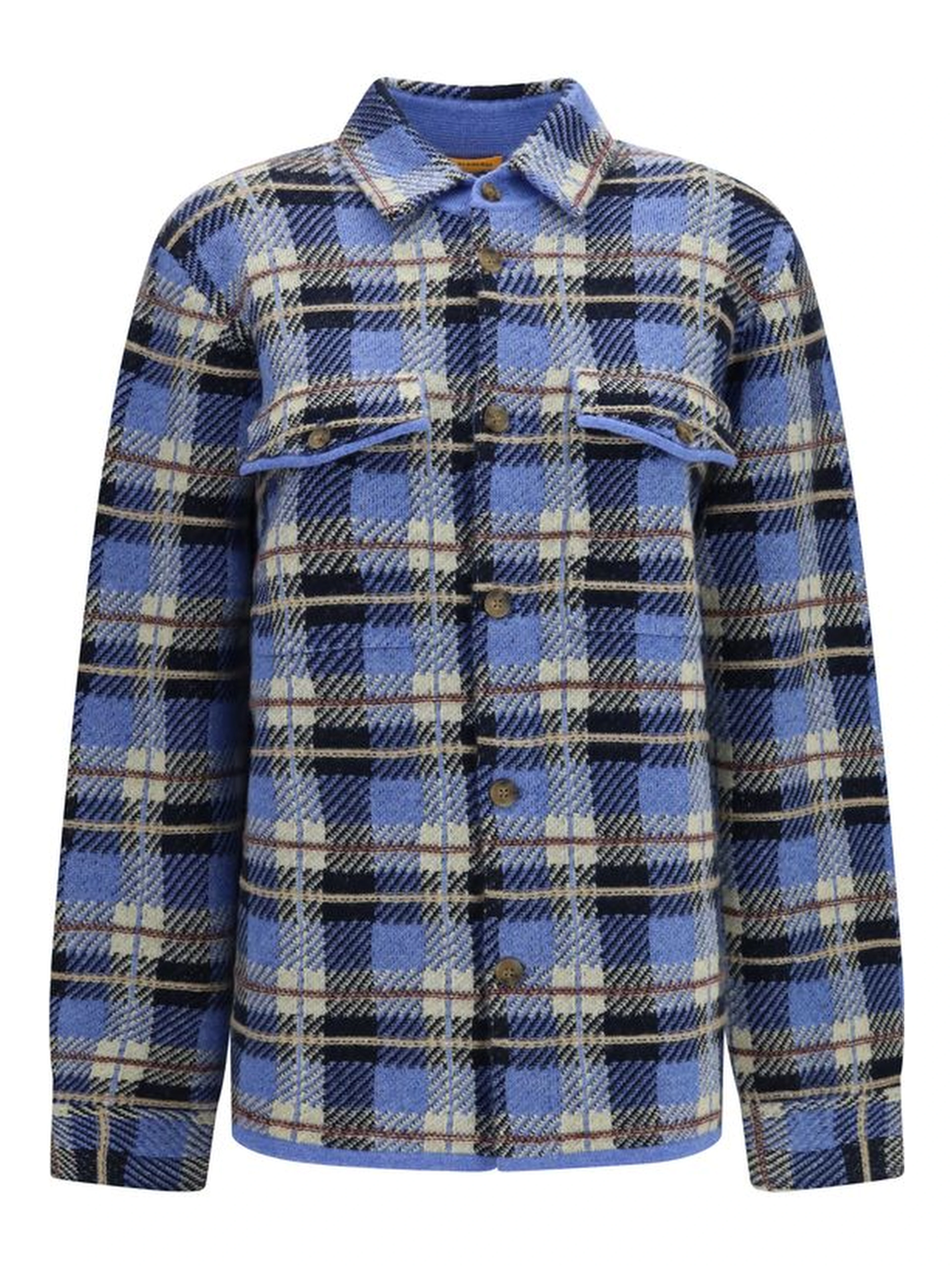 Blue Cashmere Pattern Shirt