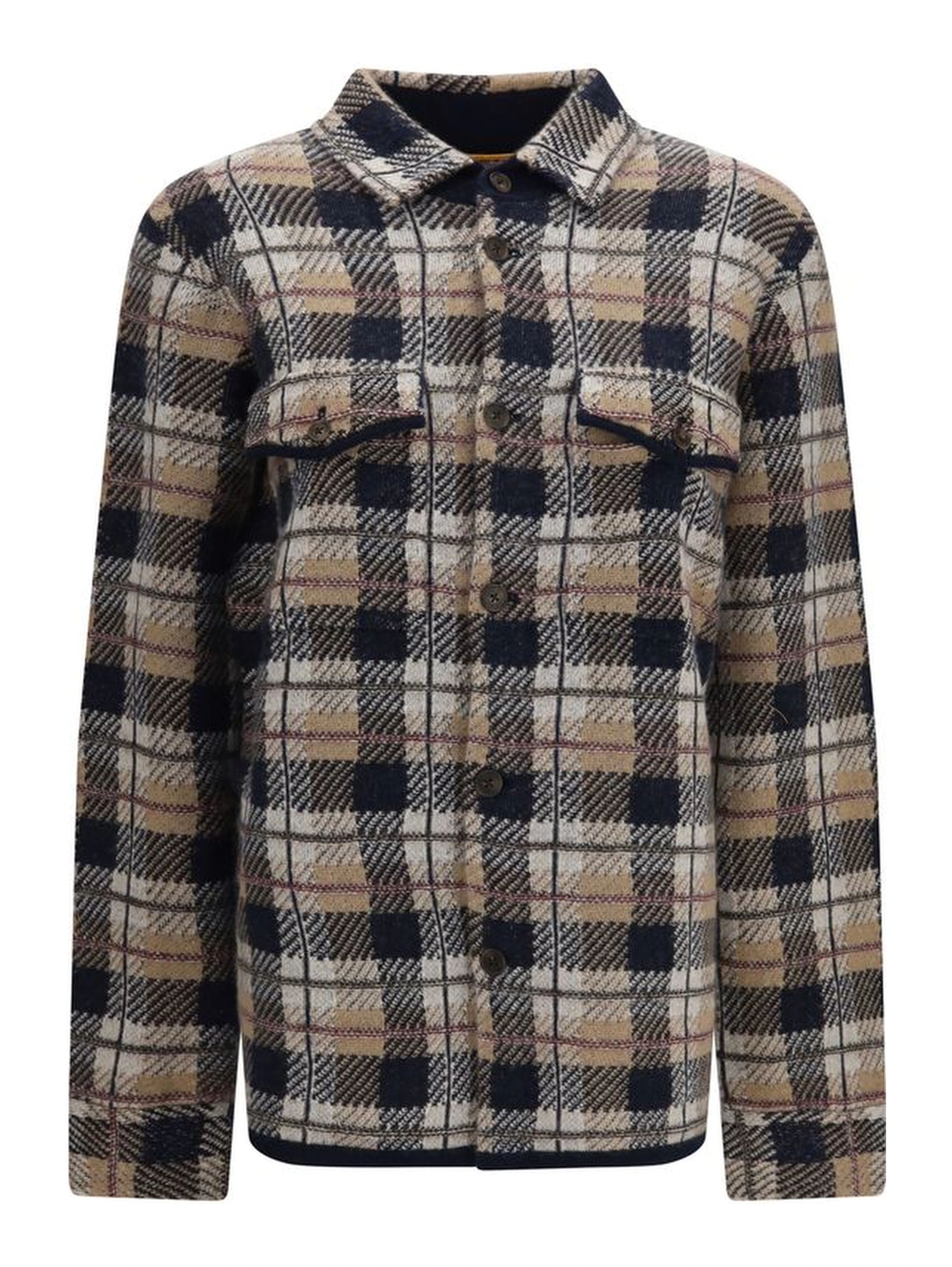 Brown Cashmere Pattern Shirt