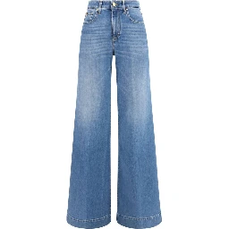 Blue Cotton Relaxed Fit Jeans