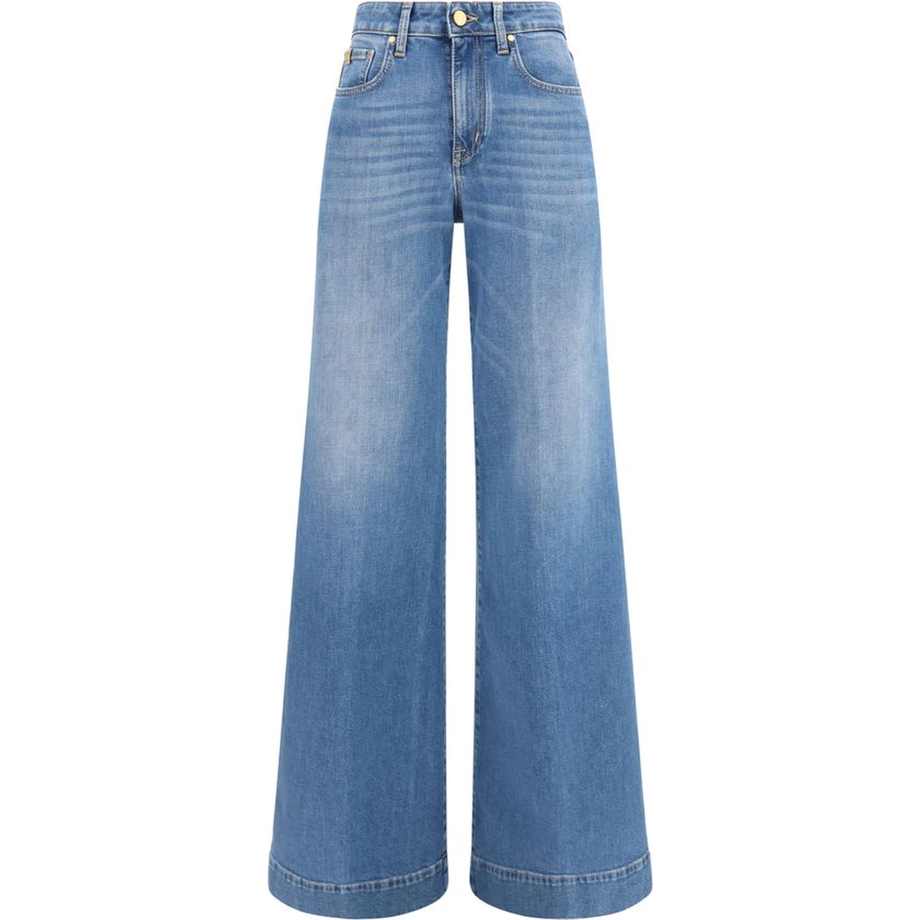Blue Cotton Relaxed Fit Jeans