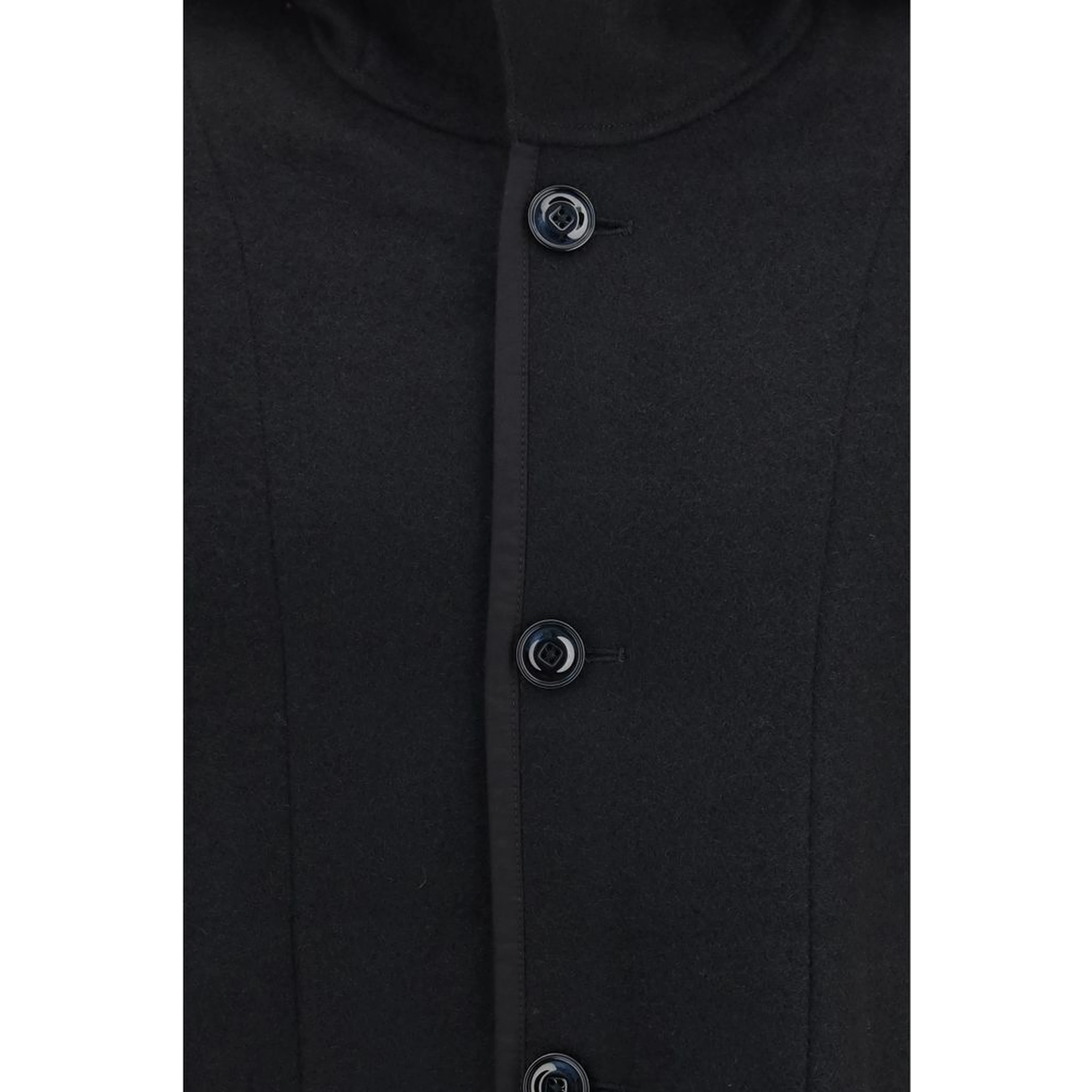 Black Wool Oves Aries Full-Length Jacket