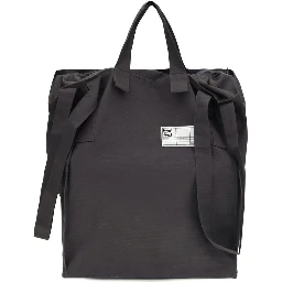 Gray Polyester Shoulder Bag