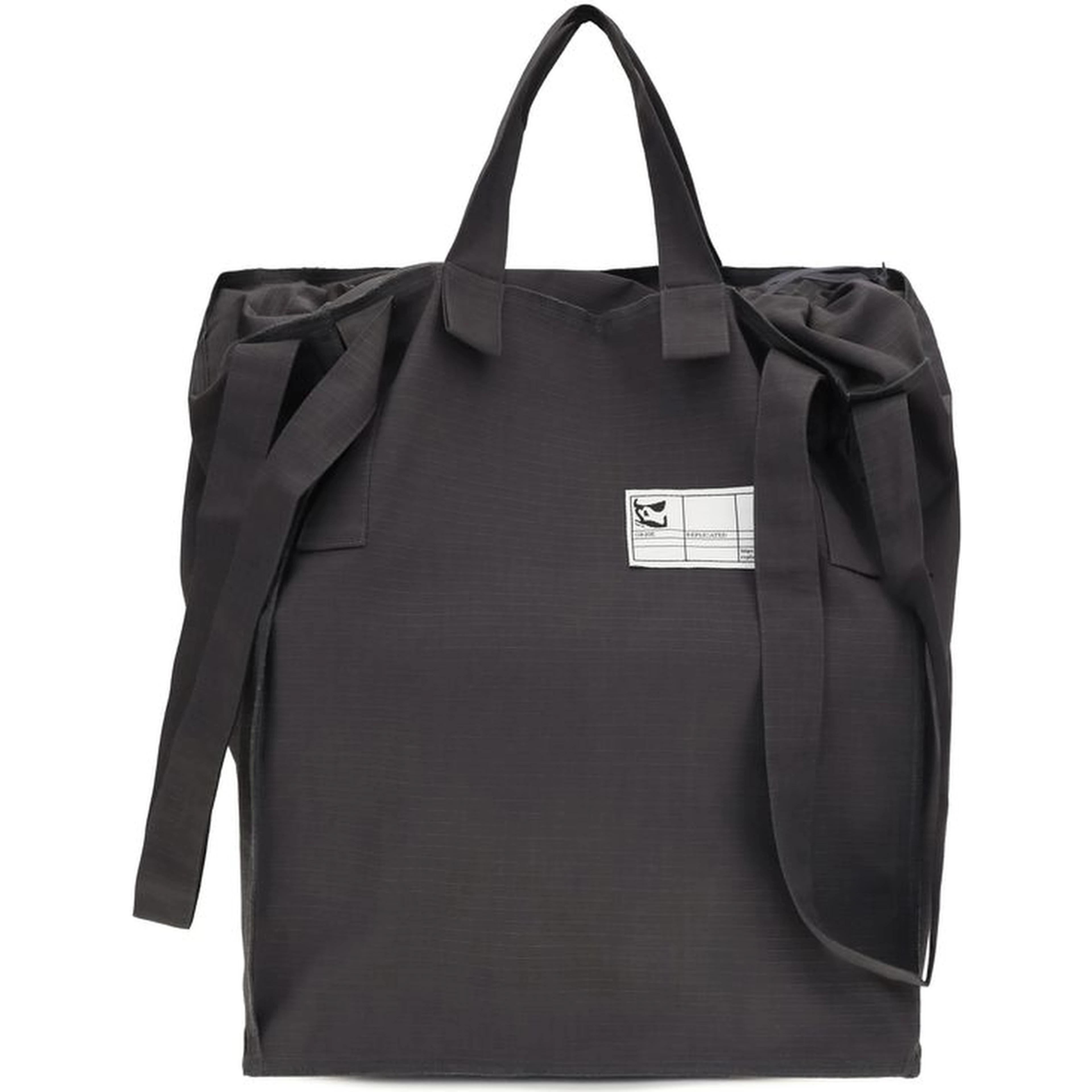 Gray Polyester Shoulder Bag