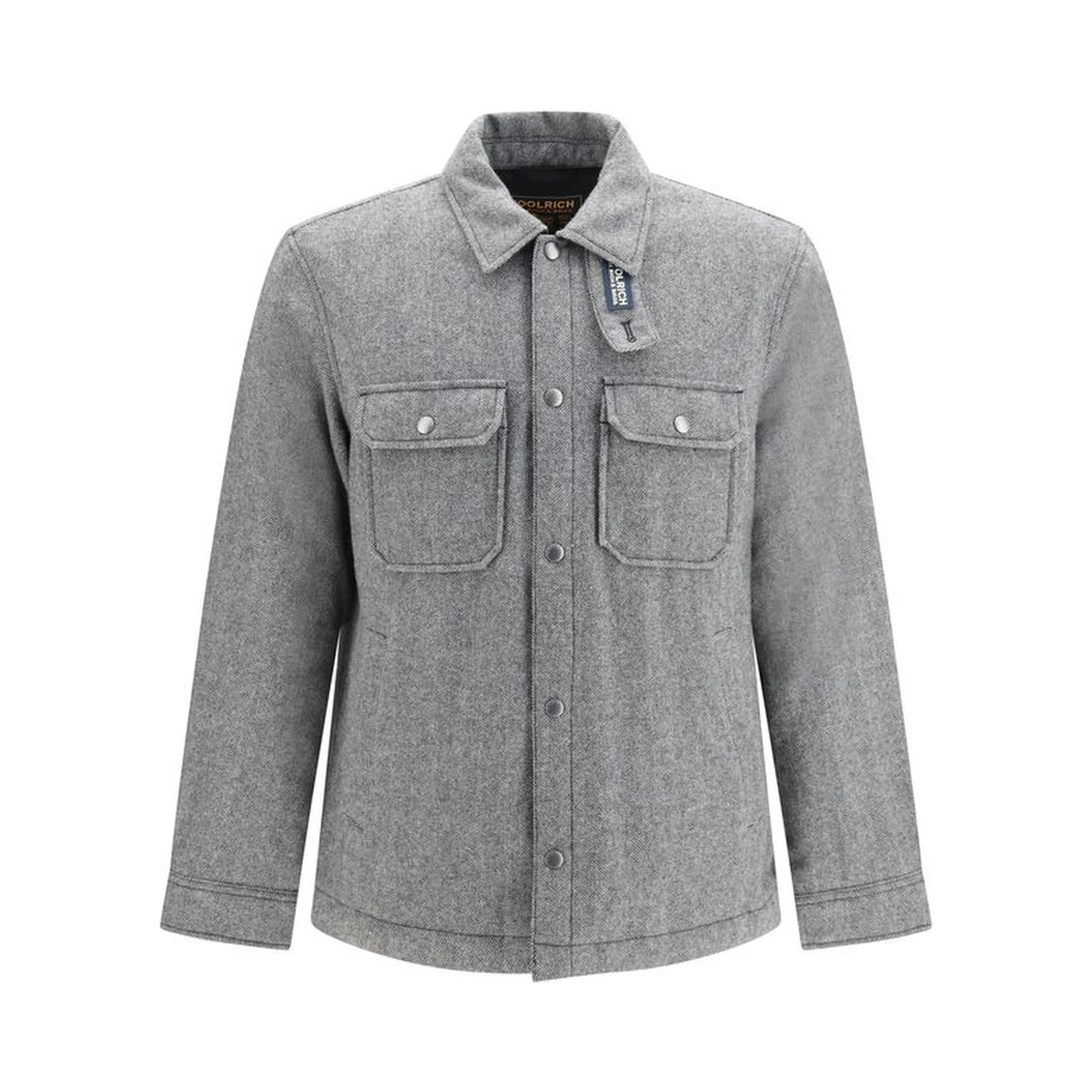 Gray Wool Oves Aries Full-Length Jacket