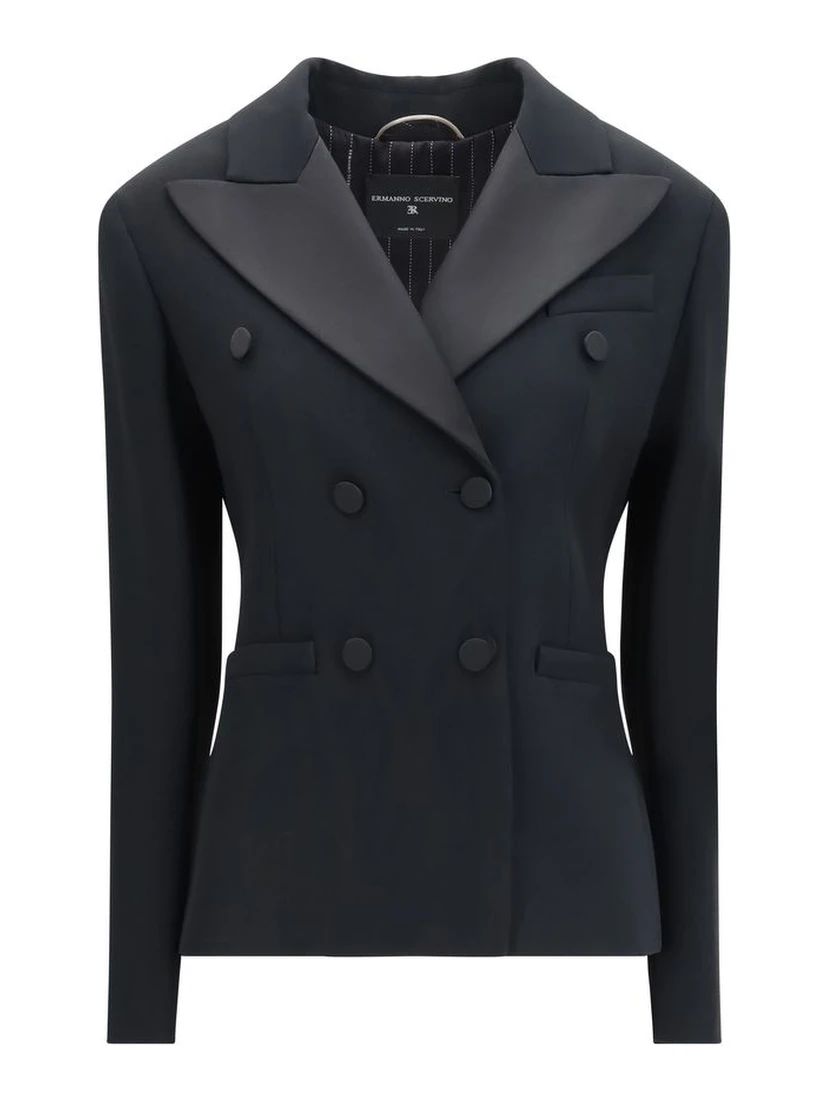 Black Viscose Blazer