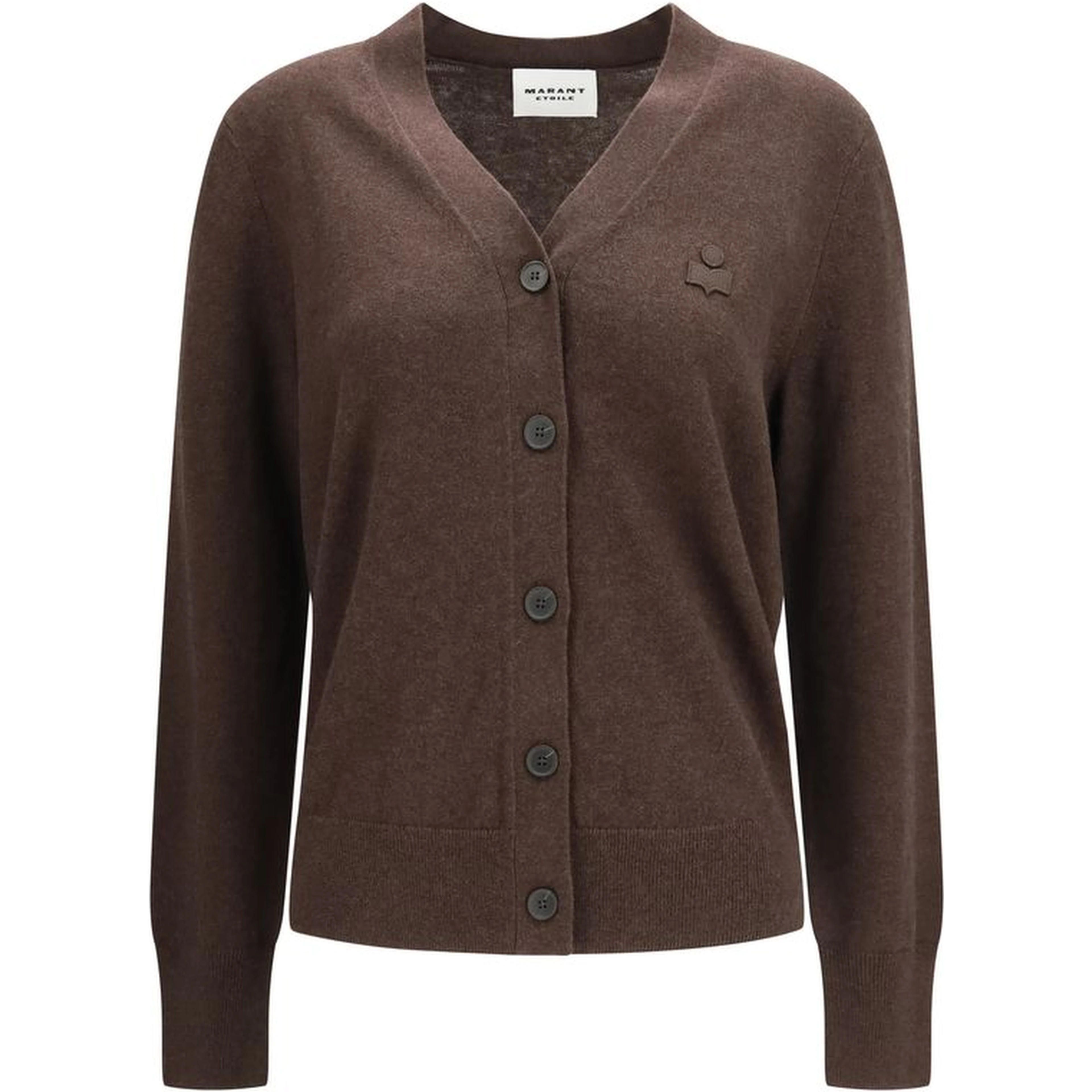 Brown Cotton Cardigan