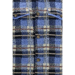 Blue Cashmere Pattern Shirt
