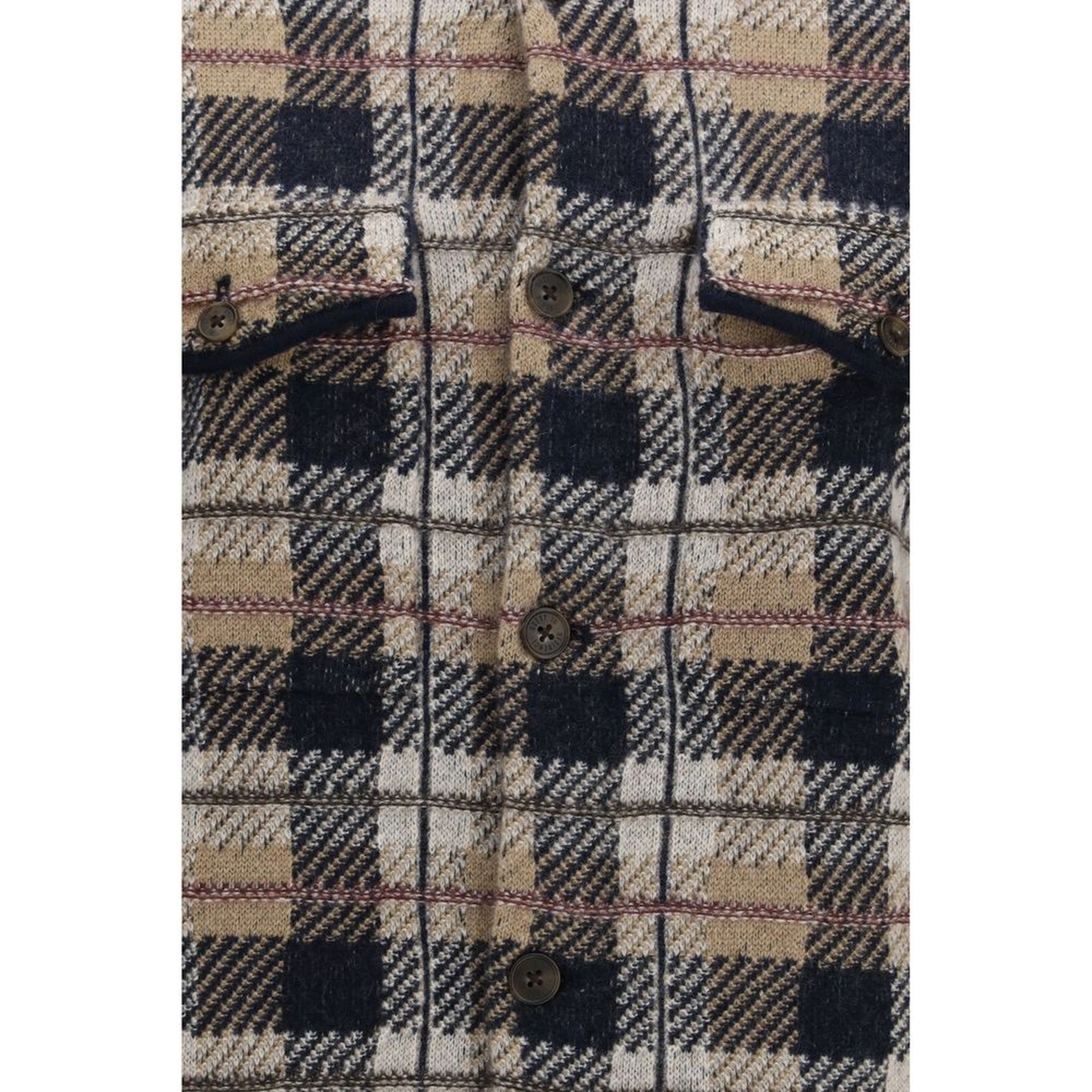 Brown Cashmere Pattern Shirt