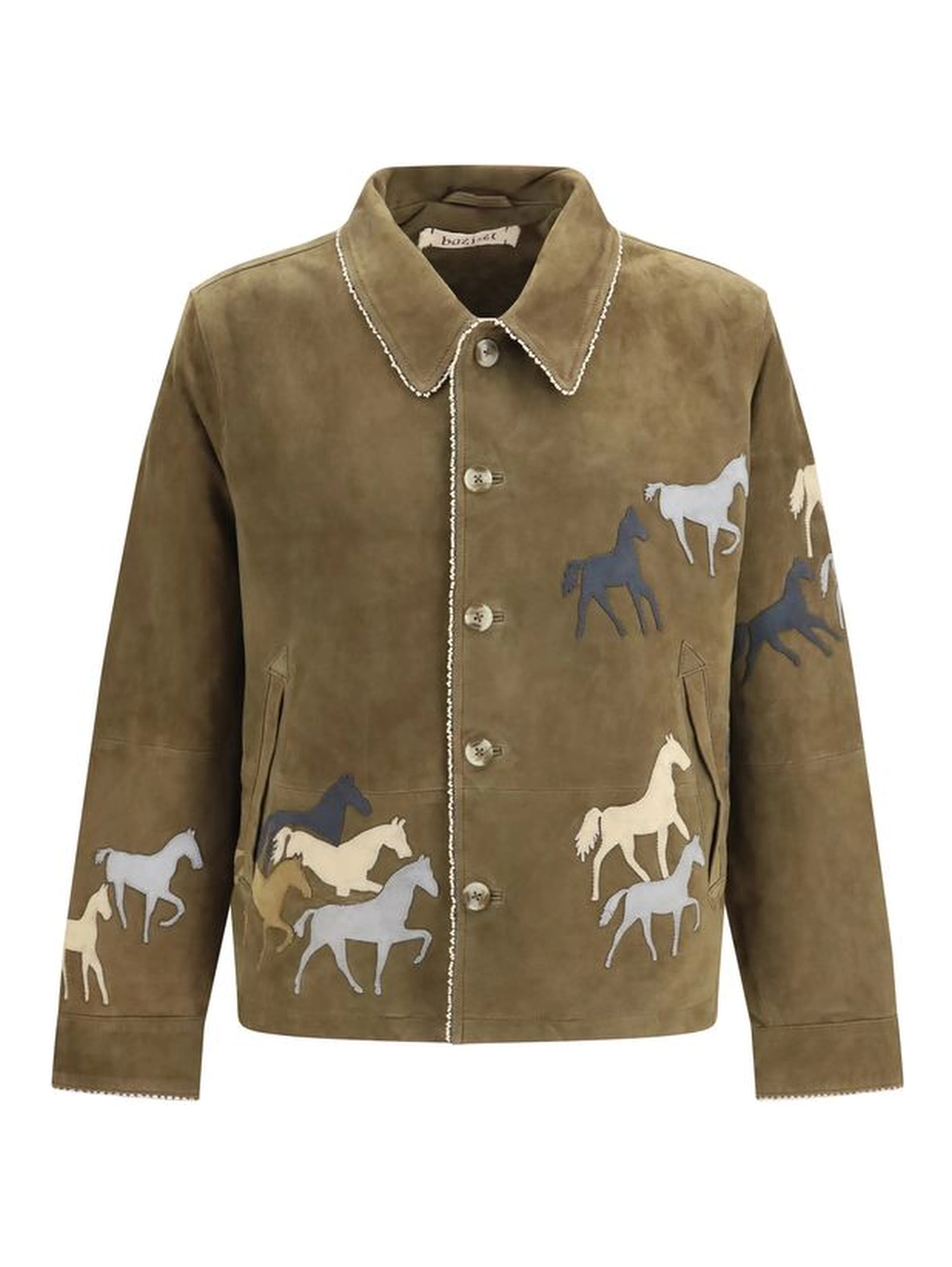 Brown Suede Leather Full-Length Jacket