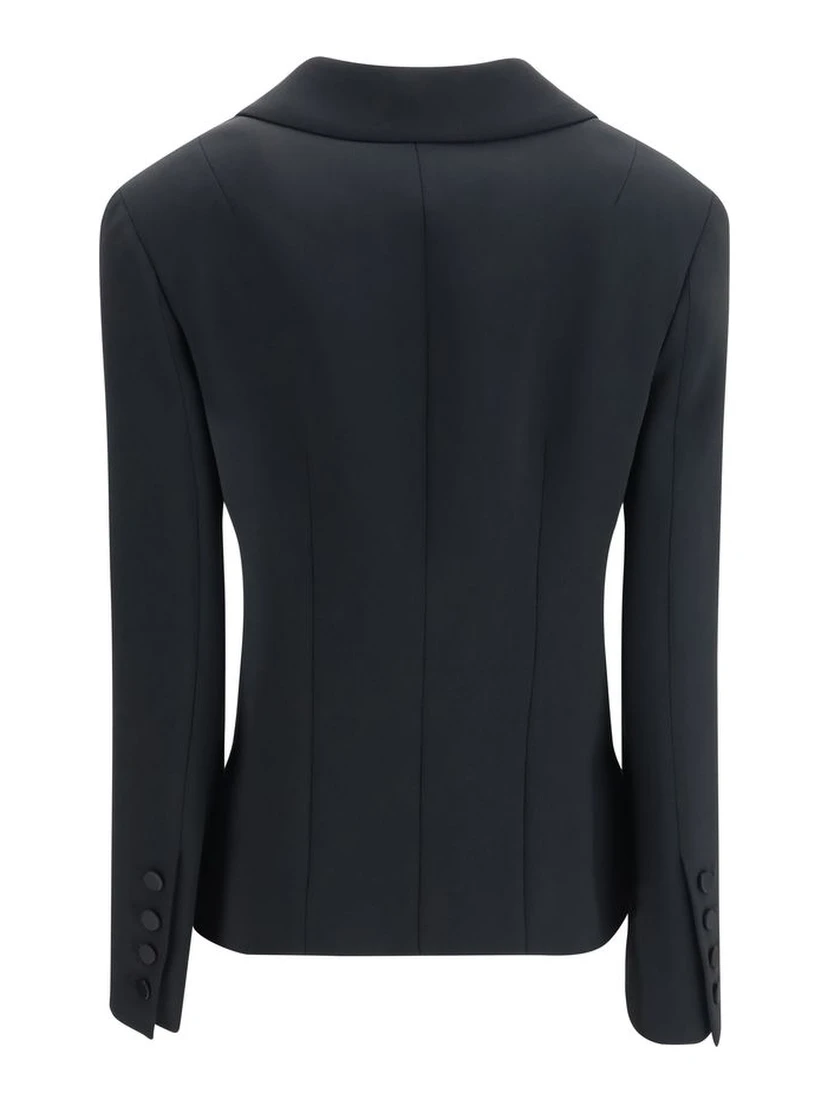Black Viscose Blazer
