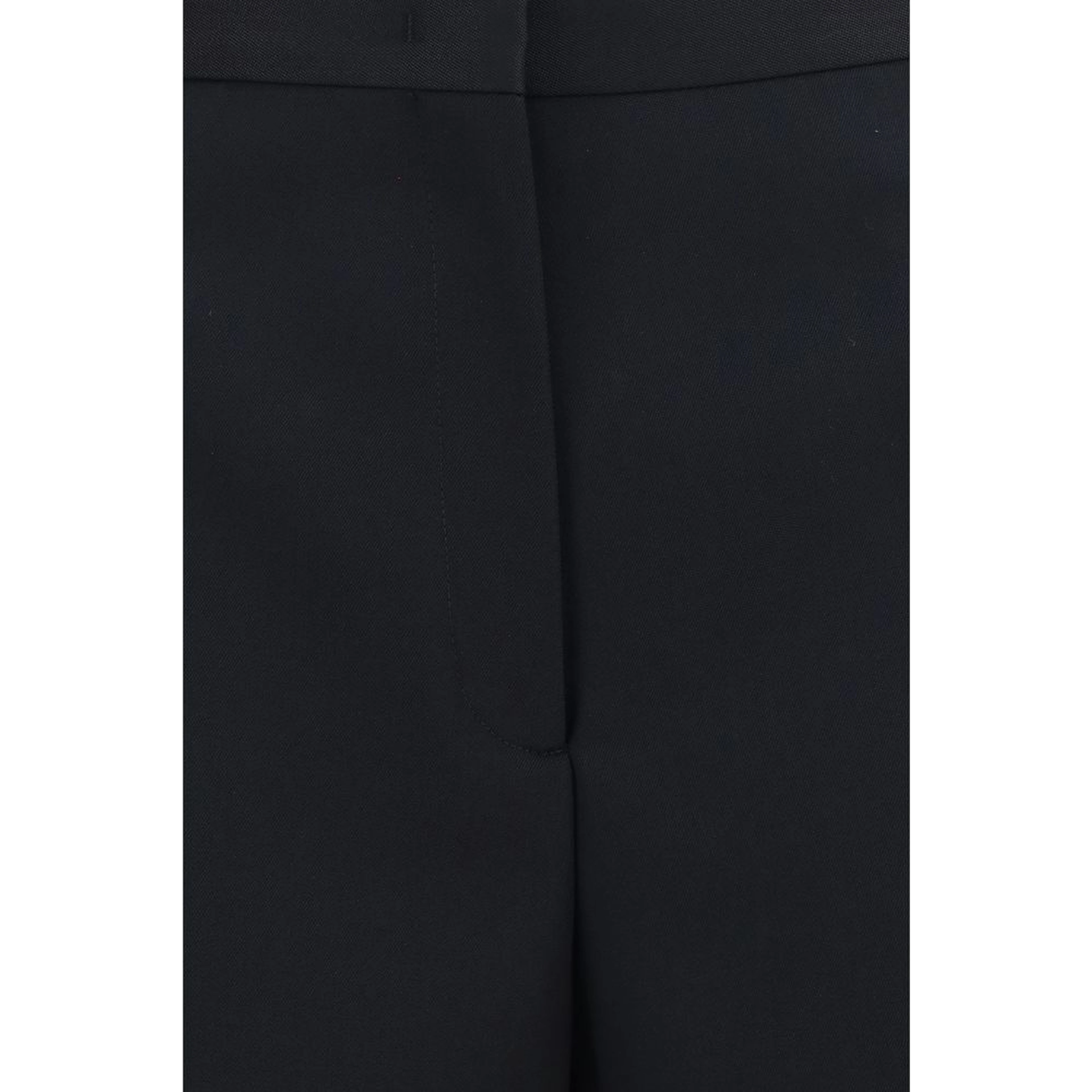 Black Cotton Casual Pants