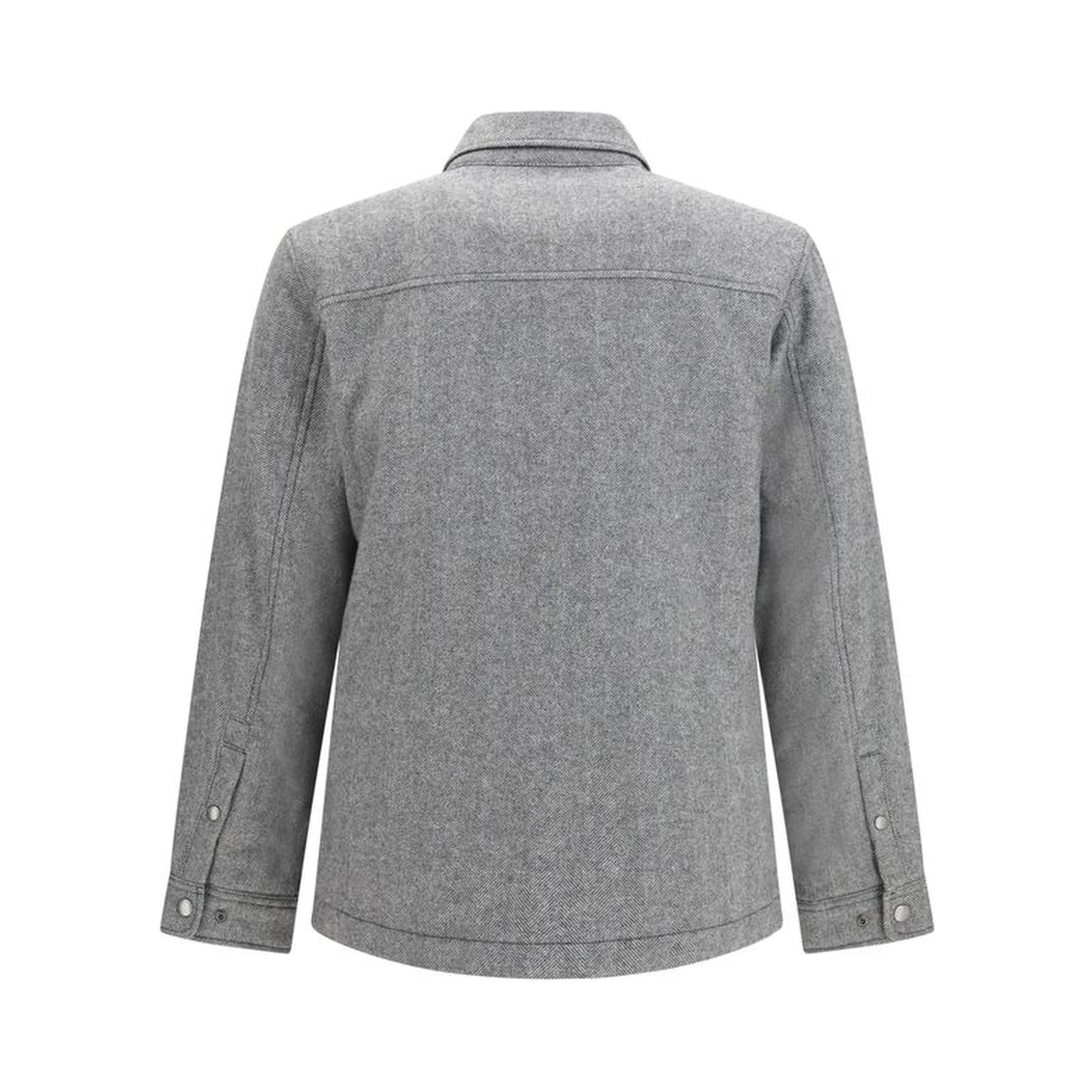 Gray Wool Oves Aries Full-Length Jacket
