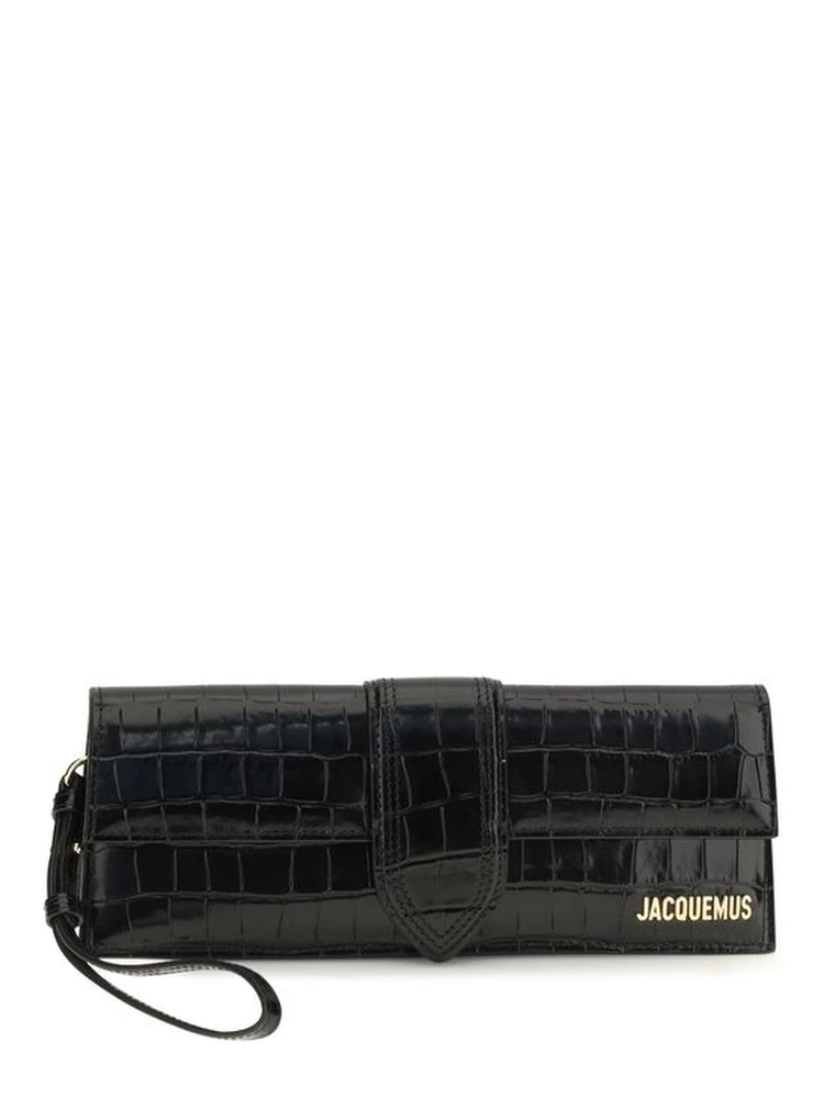 Black Calf Leather Bos Taurus Clutch Bag