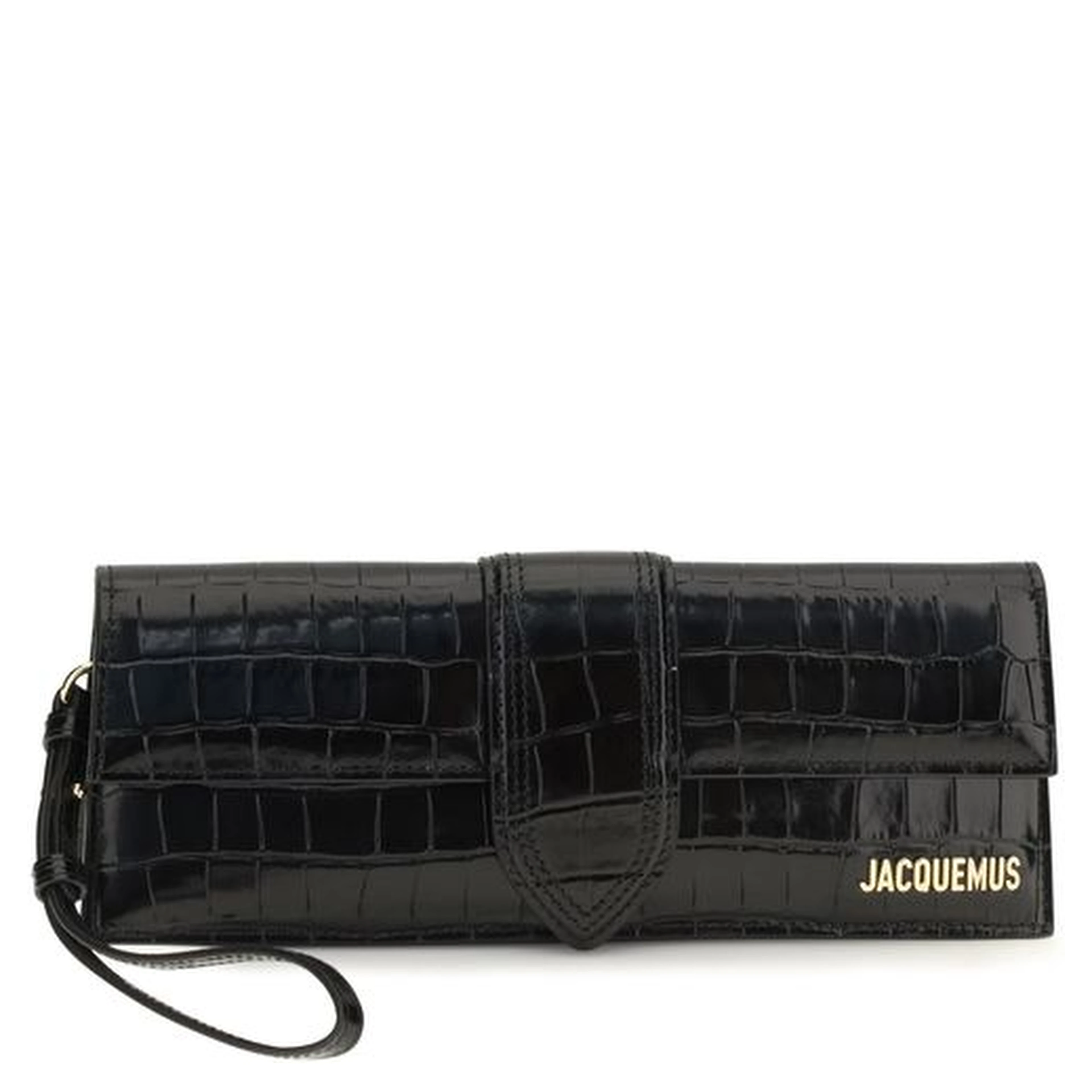Black Calf Leather Bos Taurus Clutch Bag