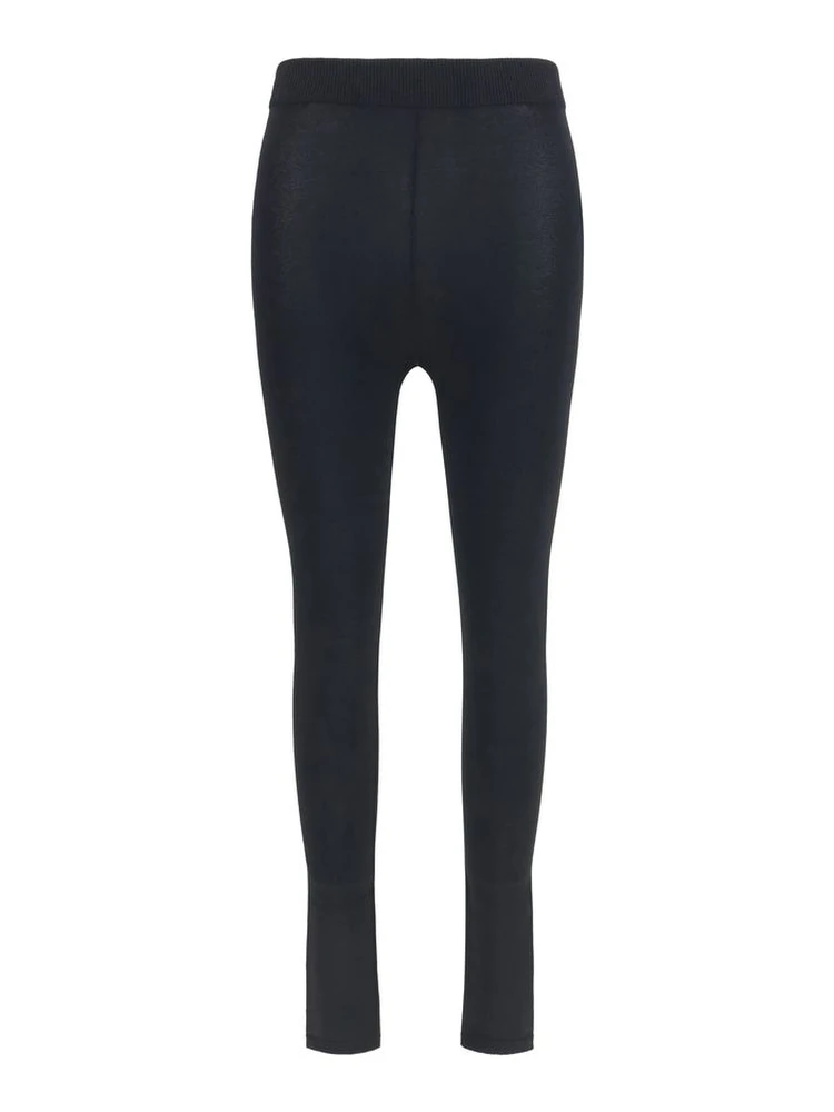 Black Viscose Leggings