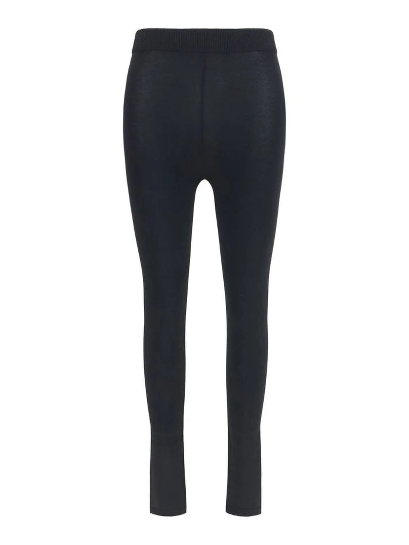 Black Viscose Leggings
