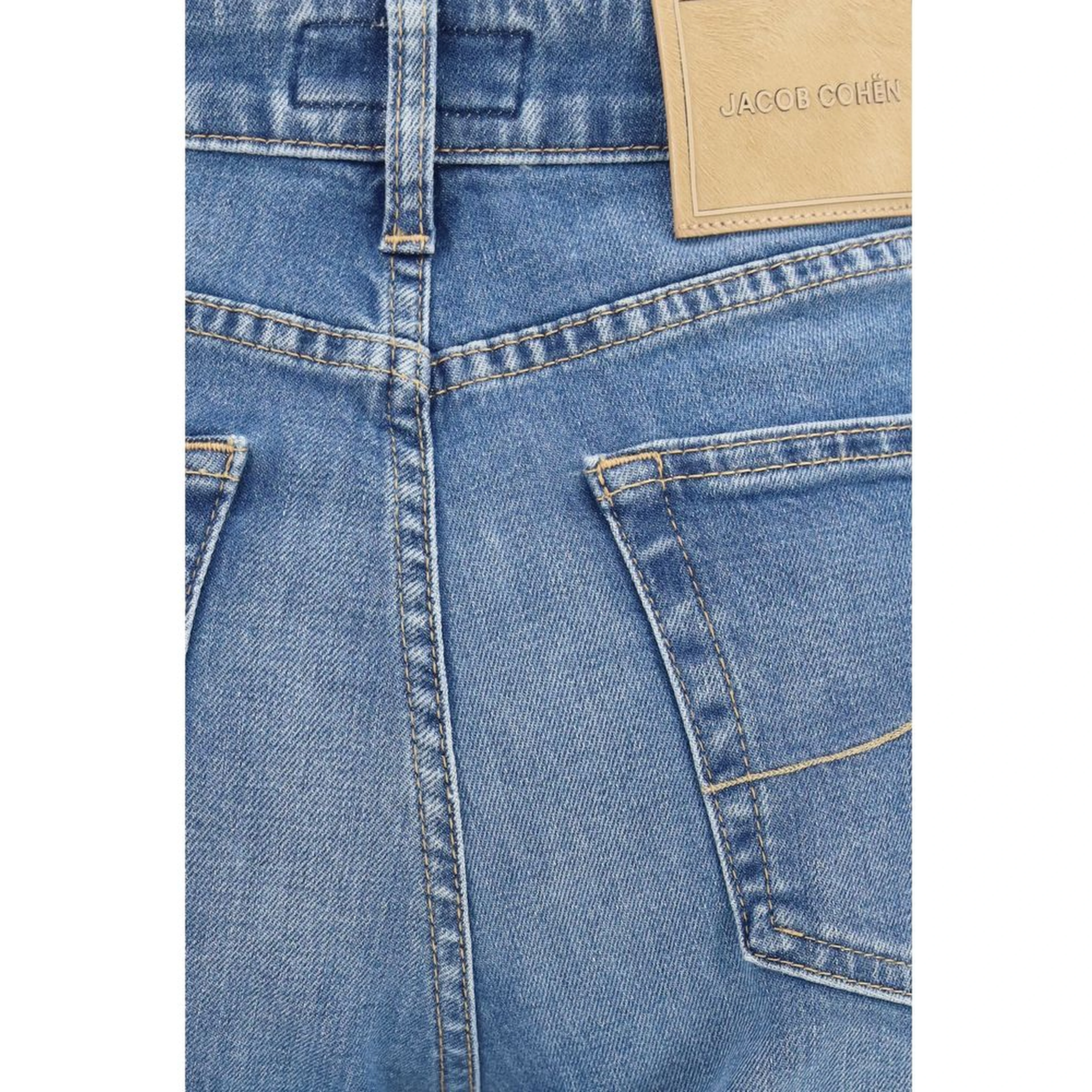 Blue Cotton Relaxed Fit Jeans