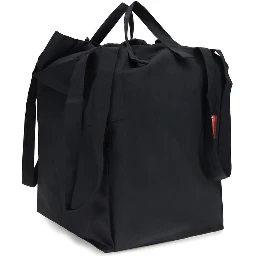 Black Polyester Shoulder Bag