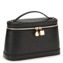 Black Calf Leather Bos Taurus Handbag