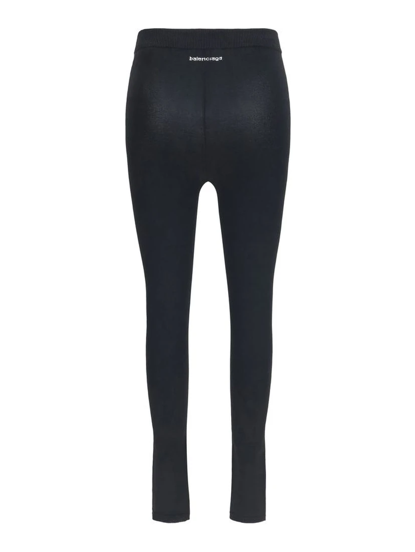 Black Viscose Leggings